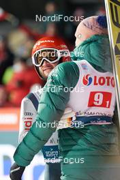 19.01.2019, Zakopane, Poland (POL): Markus Eisenbichler (GER), Karl Geiger (GER), (l-r)  - FIS world cup ski jumping, team HS140, Zakopane (POL). www.nordicfocus.com. © Rauschendorfer/NordicFocus. Every downloaded picture is fee-liable.