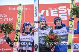 10.03.2019, Oslo, Norway (NOR): Stefan Kraft (AUT), Robert Johansson (NOR), Peter Prevc (SLO), (l-r) - FIS world cup ski jumping, individual HS134, Oslo (NOR). www.nordicfocus.com. © Thibaut/NordicFocus. Every downloaded picture is fee-liable.
