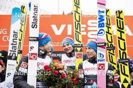 09.03.2019, Oslo, Norway (NOR): Johann Andre Forfang (NOR), Robin Pedersen (NOR), Marius Lindvik (NOR), Robert Johansson (NOR), (l-r), (l-r)  - FIS world cup ski jumping, team HS134, Oslo (NOR). www.nordicfocus.com. © Modica/NordicFocus. Every downloaded picture is fee-liable.