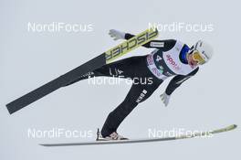 09.03.2019, Oslo, Norway (NOR): Andreas Schuler (SUI) - FIS world cup ski jumping, team HS134, Oslo (NOR). www.nordicfocus.com. © Thibaut/NordicFocus. Every downloaded picture is fee-liable.