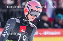 22.03.2019, Planica, Slovenia (SLO): Karl Geiger (GER) - FIS world cup ski flying, individual HS240, Planica (SLO). www.nordicfocus.com. © Nordicfocus/EXPA/JFK. Every downloaded picture is fee-liable.