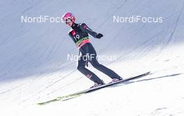 22.03.2019, Planica, Slovenia (SLO): Karl Geiger (GER) - FIS world cup ski flying, individual HS240, Planica (SLO). www.nordicfocus.com. © Nordicfocus/EXPA/JFK. Every downloaded picture is fee-liable.