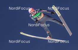 24.03.2019, Planica, Slovenia (SLO): Karl Geiger (GER) - FIS world cup ski flying, individual HS240, Planica (SLO). www.nordicfocus.com. © Nordicfocus/EXPA/JFK. Every downloaded picture is fee-liable.