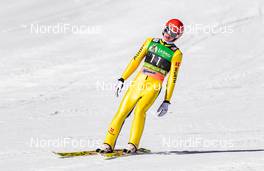 24.03.2019, Planica, Slovenia (SLO): Richard Freitag (GER) - FIS world cup ski flying, individual HS240, Planica (SLO). www.nordicfocus.com. © Nordicfocus/EXPA/JFK. Every downloaded picture is fee-liable.