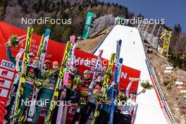 23.03.2019, Planica, Slovenia (SLO): Team Germany, Poland, Slovenia - FIS world cup ski flying, team HS240, Planica (SLO). www.nordicfocus.com. © Nordicfocus/EXPA/JFK. Every downloaded picture is fee-liable.