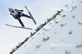02.03.2019, Seefeld, Austria (AUT): Maren Lundby (NOR) - FIS nordic world ski championships, ski jumping, mixed team HS109, Seefeld (AUT). www.nordicfocus.com. © THIBAUT/NordicFocus. Every downloaded picture is fee-liable.