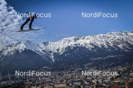 24.02.2019, Innsbruck, Austria (AUT): Nikita Devyatkin (KAZ) - FIS nordic world ski championships, ski jumping, team HS130, Innsbruck (AUT). www.nordicfocus.com. © THIBAUT/NordicFocus. Every downloaded picture is fee-liable.