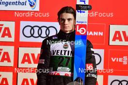 15.12.2019, Klingenthal, Germany (GER): Marius Lindvik (NOR), Podium - FIS world cup ski jumping, individual HS140, Klingenthal (GER). www.nordicfocus.com. © Reichert/NordicFocus. Every downloaded picture is fee-liable.