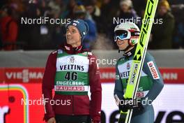 21.12.2019, Engelberg, Switzerland (SUI): Piotr Zyla (POL), Kamil Stoch (POL), Group (l-r) - FIS world cup ski jumping, individual HS140, Engelberg (SUI). www.nordicfocus.com. © Reichert/NordicFocus. Every downloaded picture is fee-liable.