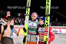 21.12.2019, Engelberg, Switzerland (SUI): Karl Geiger (GER), Stefan Kraft (AUT), Group (l-r) - FIS world cup ski jumping, individual HS140, Engelberg (SUI). www.nordicfocus.com. © Reichert/NordicFocus. Every downloaded picture is fee-liable.