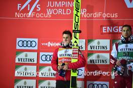 21.12.2019, Engelberg, Switzerland (SUI): Stefan Kraft (AUT), Podium - FIS world cup ski jumping, individual HS140, Engelberg (SUI). www.nordicfocus.com. © Reichert/NordicFocus. Every downloaded picture is fee-liable.