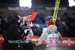 29.12.2019, Oberstdorf, Germany (GER): Karl Geiger (GER), Markus Eisenbichler (GER) - FIS world cup ski jumping, four hills tournament, individual HS137, Oberstdorf (GER). www.nordicfocus.com. © Tumashov/NordicFocus. Every downloaded picture is fee-liable.