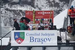 26.01.2019, Rasnov, Romania (ROU): Maja Vtic (SLO), Nita Englund (USA) - FIS world cup ski jumping ladies, individual HS97, Rasnov (ROU). www.nordicfocus.com. © Tumashov/NordicFocus. Every downloaded picture is fee-liable.