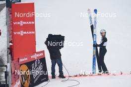 26.01.2019, Rasnov, Romania (ROU): Julia Kykkaenen (FIN) - FIS world cup ski jumping ladies, individual HS97, Rasnov (ROU). www.nordicfocus.com. © Tumashov/NordicFocus. Every downloaded picture is fee-liable.