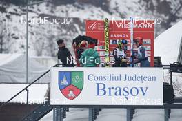 26.01.2019, Rasnov, Romania (ROU): Maja Vtic (SLO), Pauline Hessler (GER) - FIS world cup ski jumping ladies, individual HS97, Rasnov (ROU). www.nordicfocus.com. © Tumashov/NordicFocus. Every downloaded picture is fee-liable.