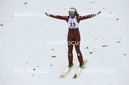 27.01.2019, Rasnov, Romania (ROU): Lea Lemare (FRA) - FIS world cup ski jumping ladies, individual HS97, Rasnov (ROU). www.nordicfocus.com. © Tumashov/NordicFocus. Every downloaded picture is fee-liable.