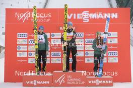 27.01.2019, Rasnov, Romania (ROU): Juliane Seyfarth (GER), Carina Vogt (GER), Maren Lundby (NOR) - FIS world cup ski jumping ladies, individual HS97, Rasnov (ROU). www.nordicfocus.com. © Tumashov/NordicFocus. Every downloaded picture is fee-liable.