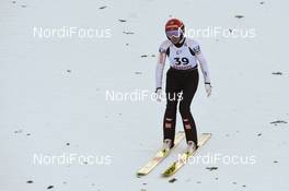 27.01.2019, Rasnov, Romania (ROU): Daniela Iraschko-Stolz (AUT) - FIS world cup ski jumping ladies, individual HS97, Rasnov (ROU). www.nordicfocus.com. © Tumashov/NordicFocus. Every downloaded picture is fee-liable.