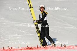 27.01.2019, Rasnov, Romania (ROU): Xueyao Li (CHN) - FIS world cup ski jumping ladies, individual HS97, Rasnov (ROU). www.nordicfocus.com. © Tumashov/NordicFocus. Every downloaded picture is fee-liable.