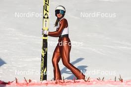 27.01.2019, Rasnov, Romania (ROU): Lea Lemare (FRA) - FIS world cup ski jumping ladies, individual HS97, Rasnov (ROU). www.nordicfocus.com. © Tumashov/NordicFocus. Every downloaded picture is fee-liable.