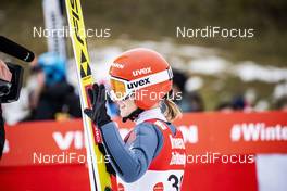 02.02.2019, Hinzenbach, Austria (AUT): Katharina Althaus (GER) - FIS world cup ski jumping ladies, individual HS90, Hinzenbach (AUT). www.nordicfocus.com. © Modica/NordicFocus. Every downloaded picture is fee-liable.