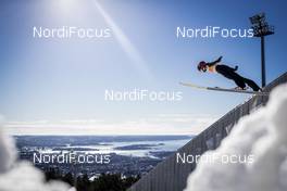 10.03.2019, Oslo, Norway (NOR): Maren Lundby (NOR) - FIS world cup ski jumping ladies, individual HS134, Oslo (NOR). www.nordicfocus.com. © Modica/NordicFocus. Every downloaded picture is fee-liable.