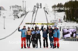 24.03.2019, Chaikovsky, Russia (RUS): Anna Odine Stroem (NOR), Silje Opseth (NOR), Maren Lundby (NOR), team Norway - FIS world cup ski jumping ladies, cups, Chaikovsky (RUS). www.nordicfocus.com. © Tumashov/NordicFocus. Every downloaded picture is fee-liable.
