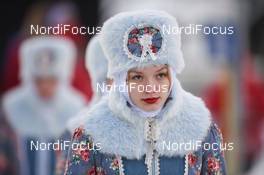 23.03.2019, Chaikovsky, Russia (RUS): Flowers ceremony - FIS world cup ski jumping ladies, individual HS102, Chaikovsky (RUS). www.nordicfocus.com. © Tumashov/NordicFocus. Every downloaded picture is fee-liable.