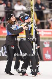 24.03.2019, Chaikovsky, Russia (RUS): Maren Lundby (NOR), Silje Opseth (NOR), Anna Odine Stroem (NOR) - FIS world cup ski jumping ladies, individual HS140, Chaikovsky (RUS). www.nordicfocus.com. © Tumashov/NordicFocus. Every downloaded picture is fee-liable.