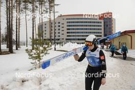 24.03.2019, Chaikovsky, Russia (RUS): Lucile Morat (FRA) - FIS world cup ski jumping ladies, individual HS140, Chaikovsky (RUS). www.nordicfocus.com. © Tumashov/NordicFocus. Every downloaded picture is fee-liable.