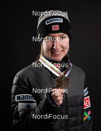 26.02.2019, Seefeld, Austria (AUT): Ingebjoerg Saglien Braaten (NOR) - FIS nordic world ski championships, ski jumping ladies, medals, Seefeld (AUT). www.nordicfocus.com. Free handout image for editorial use for print and online media. No secondary purchase. © GEPA-pictures/WSC Seefeld 2019 