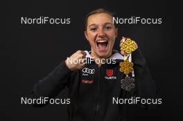 27.02.2019, Seefeld, Austria (AUT): Katharina Althaus (GER) - FIS nordic world ski championships, ski jumping ladies, medals, Seefeld (AUT). www.nordicfocus.com. © THIBAUT/NordicFocus. Every downloaded picture is fee-liable.