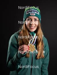 26.02.2019, Seefeld, Austria (AUT): Juliane Seyfarth (GER) - FIS nordic world ski championships, ski jumping ladies, medals, Seefeld (AUT). www.nordicfocus.com. Free handout image for editorial use for print and online media. No secondary purchase. © GEPA-pictures/WSC Seefeld 2019 