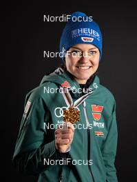 26.02.2019, Seefeld, Austria (AUT): Carina Vogt (GER) - FIS nordic world ski championships, ski jumping ladies, medals, Seefeld (AUT). www.nordicfocus.com. Free handout image for editorial use for print and online media. No secondary purchase. © GEPA-pictures/WSC Seefeld 2019 