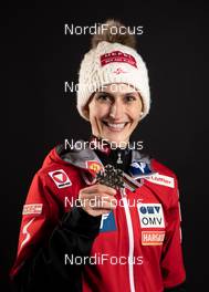 26.02.2019, Seefeld, Austria (AUT): Eva Pinkelnig (AUT) - FIS nordic world ski championships, ski jumping ladies, medals, Seefeld (AUT). www.nordicfocus.com. Free handout image for editorial use for print and online media. No secondary purchase. © GEPA-pictures/WSC Seefeld 2019 