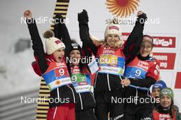 25.02.2019, Seefeld, Austria (AUT): Eva Pinkelnig (AUT), Jacqueline Seifriedsberger (AUT), Chiara Hoelzl (AUT), Daniela Iraschko-Stolz (AUT) - FIS nordic world ski championships, ski jumping ladies, training, Seefeld (AUT). www.nordicfocus.com. © THIBAUT/NordicFocus. Every downloaded picture is fee-liable.
