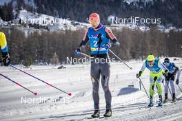 19.01.2019, St. Moritz, Switzerland (SUI): Andreas Nygaard (NOR) - Visma Ski Classics La Diagonela, St. Moritz (SUI). www.nordicfocus.com. © Modica/NordicFocus. Every downloaded picture is fee-liable.