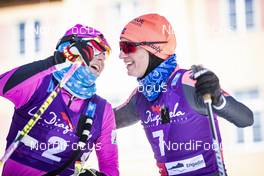 19.01.2019, St. Moritz, Switzerland (SUI): Katerina Smutna (CZE), Kari Vikhagen Gjeitnes (NOR), (l-r)  - Visma Ski Classics La Diagonela, St. Moritz (SUI). www.nordicfocus.com. © Modica/NordicFocus. Every downloaded picture is fee-liable.
