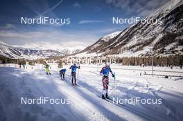 19.01.2019, St. Moritz, Switzerland (SUI): Simen Haakon Oestensen (NOR), Oeyvind Moen   Fjeld (NOR), (l-r)  - Visma Ski Classics La Diagonela, St. Moritz (SUI). www.nordicfocus.com. © Modica/NordicFocus. Every downloaded picture is fee-liable.