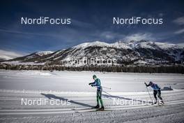 19.01.2019, St. Moritz, Switzerland (SUI): Men's Leading group in Pontresina   - Visma Ski Classics La Diagonela, St. Moritz (SUI). www.nordicfocus.com. © Modica/NordicFocus. Every downloaded picture is fee-liable.