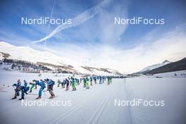 19.01.2019, St. Moritz, Switzerland (SUI): Men's Start (l-r)  - Visma Ski Classics La Diagonela, St. Moritz (SUI). www.nordicfocus.com. © Modica/NordicFocus. Every downloaded picture is fee-liable.