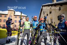 19.01.2019, St. Moritz, Switzerland (SUI): Oskar Kardin (SWE), Andreas Nygaard (NOR), Tord Asle Gjerdalen (NOR), (l-r)  - Visma Ski Classics La Diagonela, St. Moritz (SUI). www.nordicfocus.com. © Modica/NordicFocus. Every downloaded picture is fee-liable.