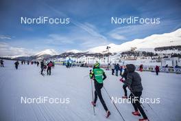 19.01.2019, St. Moritz, Switzerland (SUI): Athlete warming up   - Visma Ski Classics La Diagonela, St. Moritz (SUI). www.nordicfocus.com. © Modica/NordicFocus. Every downloaded picture is fee-liable.