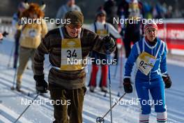 26.01.2019, Cavalese, Italy (ITA): Athletes at Marcialonga Story, a vintage ski race - Visma Ski Classics and FIS Worldloppet Cup Marcialonga, Cavalese (ITA). www.nordicfocus.com. © Rauschendorfer/NordicFocus. Every downloaded picture is fee-liable.