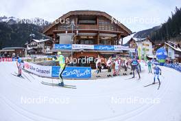 27.01.2019, Cavalese, Italy (ITA): Group of athletes - Visma Ski Classics and FIS Worldloppet Cup Marcialonga, Cavalese (ITA). www.nordicfocus.com. © Rauschendorfer/NordicFocus. Every downloaded picture is fee-liable.