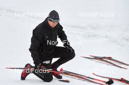 02.02.2019, Oberammergau, Germany (GER): Preparation of Rossignol skis for Team Jobstation Rossignol - FIS World Loppet Koenig Ludwig Lauf, 50 km skating race, Oberammergau (GER). www.nordicfocus.com. © Rauschendorfer/NordicFocus. Every downloaded picture is fee-liable.