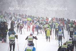 03.02.2019, Oberammergau, Germany (GER): Athletes at the climb - FIS World Loppet Koenig Ludwig Lauf, Oberammergau (GER). www.nordicfocus.com. © Rauschendorfer/NordicFocus. Every downloaded picture is fee-liable.