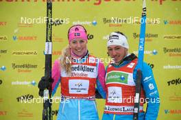 03.02.2019, Oberammergau, Germany (GER): Maria Graefnings (SWE), Gerard Agnellet (FRA), (l-r)  - FIS World Loppet Koenig Ludwig Lauf, Oberammergau (GER). www.nordicfocus.com. © Rauschendorfer/NordicFocus. Every downloaded picture is fee-liable.