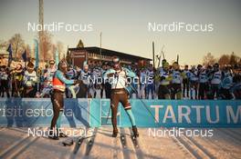 17.02.2019, Tartu, Estonia (EST): Start, ANTOINE Auger (FRA) - FIS World Loppet Tartu Marathon, Tartu (EST). www.nordicfocus.com. © Tumashov/NordicFocus. Every downloaded picture is fee-liable.