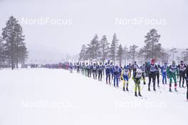 03.03.2019, Mora, Sweden (SWE): Event Feature: start of the race with undefined athletes competing on the track  - Visma Ski Classics and FIS Marathon Cup Vasaloppet, Mora (SWE). www.nordicfocus.com. © Manzoni/NordicFocus. Every downloaded picture is fee-liable.